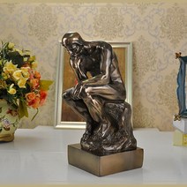 생각하는사람 로뎅 모형 (대 )30cm 인테리어소품 조각상/데코레이션 인테리어 엔틱 소품 홈 인테리어
