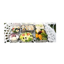 고시원 쉐어하우스 스텐스틸반찬통 원형7호 남은반찬 도시락통 업소용스텐 올스텐반찬통 스텐레스통 받트, 메탈락 원형7호
