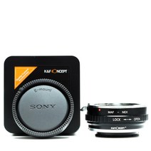 K&F AF-NEX 렌즈아답터 - 미놀타 A 렌즈 >> 소니 E 바디 - 뒤캡포함 - Minolta A lens to Sony E mount adapter   rear cap
