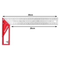 목공직각자 Kapro-25/30cm 스테인레스 스틸 조이너 Swanson 금속 사각 각도 마킹 오른쪽 눈금자 목공을 위한 목수 광장 시도, 02 30cm