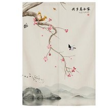 커튼 블라인드 가리개 암막 코튼 린넨 커튼 하프 커튼 중국 스타일 침실 거실 창문 침실