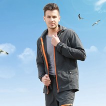 남자등산복상의 바람막이 자켓 자외선차단 속건 커플 자켓 빅사이즈 Q2022175