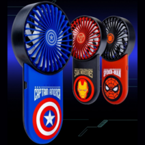 3 SPEED 파워컨트롤 MARVEL 미니팬 휴대용선풍기 무소음, 아이언맨