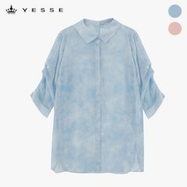 예쎄 (예쎄) 나염 롱 쉬폰 블라우스(YS07BL05M)