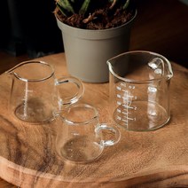 홈카페 미니 유리 에스프레소잔 계량컵 샷잔 시럽잔 2P, 샷잔 (대 60ml 2p)