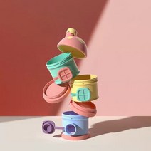 전기 배전 함 박스 COZOK 휴대용 밀봉 아기 우유 분말 상자 습기 방지 다중 구획 저장 탱크 스낵 대용량 분배, [01] Rosa powder