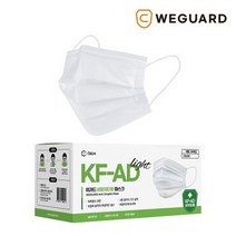 위가드 KFAD 라이트 비말차단 마스크 50매 대형 식약처허가 의약외품