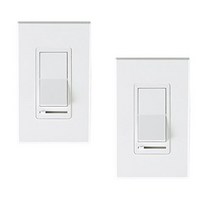 CLOUDY BAY in Wall Dimmer Switch for LED Light/CFL/Incandescent 3-Way Single Pole Dimmable Slide 60, 1, White