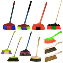 빗자루 모음 / 플라스틱 스텐 PVC 말총 방비 학생비 교실비 학교 방수비 미장 작업용빗자루 미장도구 청소도구 청소, 타이탄비
