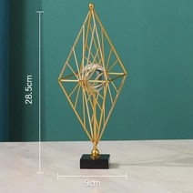 홈 데코 모던 기하학적 크리스탈 볼 조각 거실 장식용 동상 Tv 캐비닛 테이블 책상 인테, Diamond