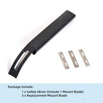 가죽 공예 WUTA블랙 샤프 스카이빙 나이프 도구 DIY 안전 커팅 절단 얇은 칼 블레이드 독일 수입, Knife-3 Pcs Blade