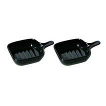 댈리아 사각 도자기종지 2p 세트, 1세트, 블랙