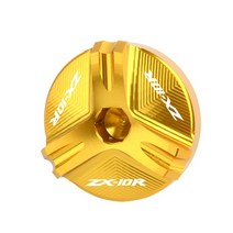 가와사키 ZX10R ZX-10R ZX 10R 2004-2021 2007 2015 2016 2017 CNC 오토바이 액세서리 엔진 플러그 오일 드레인 필터 캡, 02 금