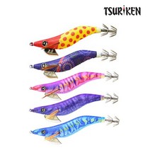 쯔리겐 23년형 케이무라 에기스타 2.5호(에기스타 드로퍼 추가 미루드레곤)/케이무라에기/한치 무늬오징어 갑오징어, 2.5호, 야광만마수박(DP-5)