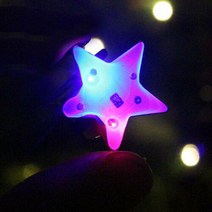 아트박스/파티해 LED 플래시라이트 뱃지 (별), 본품, 옵션선택:본품