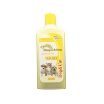 저자극 새끼강아지용 샴푸린스겸용 400ml 소형견 씻기 비듬 목욕용품 풍성한털 각질제거, 1개