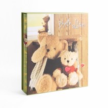 인생네컷 초음파사진 스냅사진 보관 좋은 포토앨범 곰돌이 그린