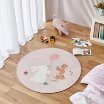 모던하우스 스트로베리 래빗 원형러그 R90 CZ3122003