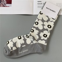 핀란드 디자인 마리메꼬 양말 Marimekko 꽃 여성양말 올 삭스