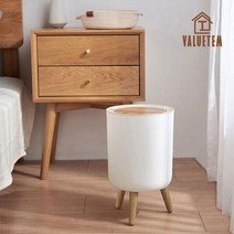 모노플랫 우든 원터치 가정용 쓰레기통 휴지통 7L, 본품, 1개