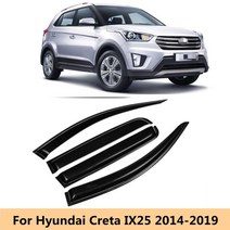몬스터벌크 썬바이저 Hyundai Sonata 용 2015 사이드 윈도우 벤트 바이저 Sun Rain Deflector Guard Awning, 한개옵션0, 현대
