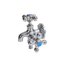 세탁기 두갈래 수도꼭지 국산 다용도 세탁실 베란다수도꼭지, DS 두갈래 수도꼭지 홍