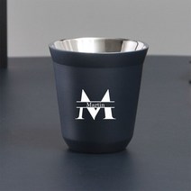 데미타세 데미타세잔 도피오잔 싱글찻잔 호텔커피잔 커스텀 네임 스테인리스 스틸 에스프레소 컵 이중 벽, 09 dark blue_01 80ml