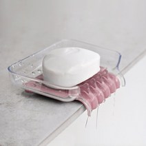 젊은이마켓 물 잘 빠지는 비누받침, ( 핑크 )