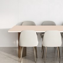 어나더 양면 가죽 방수 식탁보 모서리라운딩5mm, 아이보리 + 브라운, 80 x 180 cm