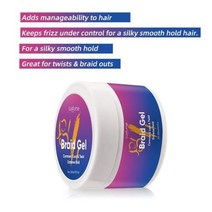 250ml 헤어 브레이드 젤 링 왁스 크림 오래 지속되는 콘로우 로크 트위스트 스트롱 홀드 포마드 곱슬 머리띠, AE) CN_Braiding Gel