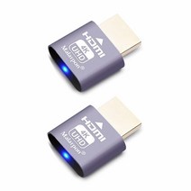 HDMI 더미 플러그 핏-헤드리스 디스플레이 에뮬레이터 DDC EDID 헤드리스 유고 윈도우 맥 OSX 리눅스 그래픽 가속에 적합 1920x1080@60Hz 10P, 4K-2P