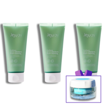 제주온 풋귤 폼클렌징 비건 유기농 친환경 민감성 비타민 울금 병풀 히알루론산 촉촉한 폼클렌저 천연 계면활성제 초미세먼지 메이크업 세정 클렌징폼 120ml, 3개(추가할인+사은품)