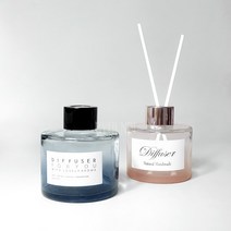 그라데이션 라운드 디퓨저 용기 130ml (1+1), 블루1개+핑크1개