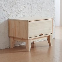 게랑리 편백나무 협탁 거실장 1단, 색상:원목