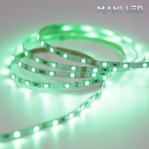 슬림 LED바 5MM 플렉시블 스트립 줄조명 12V 5M롤 액자 광고판 메뉴판 도광판, 2835 5mm 60 12V 04번_그린, 1개