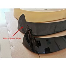 자동차 차량 스포일러 윙 k5 캐스퍼 벨로스터n 제네시스쿠페 벨로스터 n for seat leo mk3 5f fr style 해치백 2012-2020 abs material k, 가짜 탄소 섬유