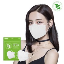 TS가드 KF94 황사방역 마스크 새부리형 50매 화이트, 5개입, 10개