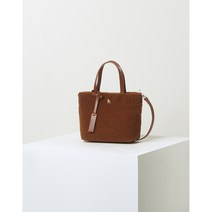 헤지스 여성 뽀글이 미니 토트백 겸 크로스백