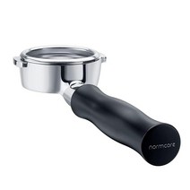 Normcore 58mm 바텀리스 포타필터 네이키드 E61 Flair 58 ECM Rocket Sanremo Synesso Slayer VBM에 적합, Black_58mm Fits Breville / Sag