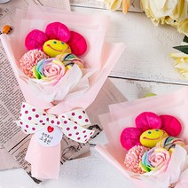 꽃인형 막대사탕 비누꽃 꽃다발 단체 졸업 학원 선물