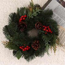 크리스마스 솔방울 열매 리스 솔입 캔들링