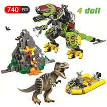 레고호환 티라노사우루스 쥬라기 쥬라기공원 부품 블럭 피규어 세계 공룡 티라노사우르스 렉스 대 안킬로사우르스 빌딩 블록 를 교육 장난감, 상자 없음9