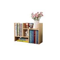 H형책꽂이 선반 책장 원목 간이 정리대 화장대 수납장, 브라운