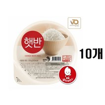 햇반 백미밥 210g 중간공기, 10개