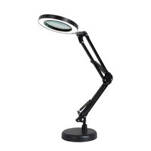 !junjjang!9650ea 링라이트 LED 2관절 돋보기 스탠드 USB 확대경 독서등, 화이트, 본상품선택