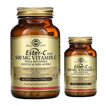 솔가 중성 비타민C 500mg 100정 식물성 베지캡슐 비건 로즈힙 글루텐프리, 4개