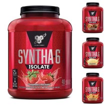 BSN 비에스엔 신타6 아이솔레이트 ISOLATE 딸기 초코 바닐라 외 5가지 맛 SYNTA6 신타식스 프로틴 보충제 단백질 1.82 kg 48 서빙, 딸기맛 1.82 kg