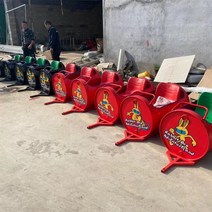 깡통열차 행사 놀이 관광 놀이터 기차놀이, 빨간색 단일