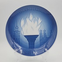 (엔틱빈티지) 로얄코펜하겐 1972년 빙앤그뢴달 뮌헨 올림픽 기념접시