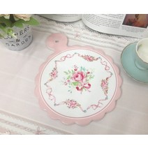 실리콘식탁매트 식탁 실리콘 테이블 비닐 깔개 매트 프렌치 세라믹 핑크 프린트 코스터 받침 매트 홈 다이, 01 S, 02 Black